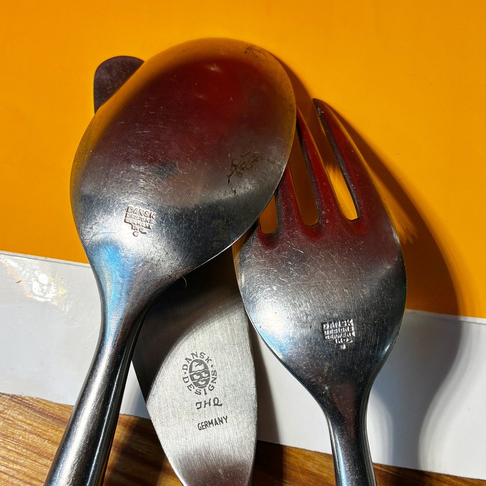 Vintage, Dansk Fjord Pattern, From Dansk, 6 Place Settings Teak